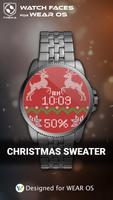 Christmas Sweater Watch Face الملصق