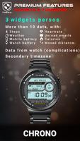 Chrono Watch Face ภาพหน้าจอ 3