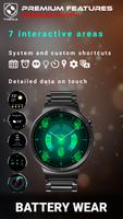 Battery Wear Watch Face syot layar 2