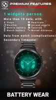 Battery Wear Watch Face syot layar 3