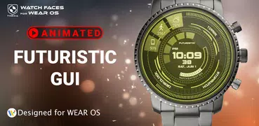 Futuristic GUI Watch Face