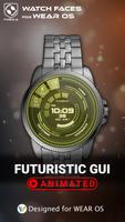 Futuristic GUI Watch Face Plakat