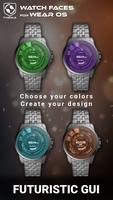 Futuristic GUI Watch Face ảnh chụp màn hình 1