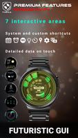 Futuristic GUI Watch Face ảnh chụp màn hình 2