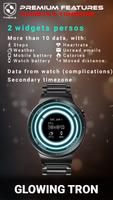 برنامه‌نما Glowing ElecTRONic Watch Face عکس از صفحه