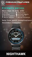 NightHawk Watch Face ảnh chụp màn hình 3