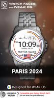 Paris 2024 Watch Face Affiche