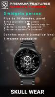 Skull Wear Watch Face capture d'écran 3