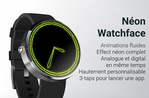 Néon Watch Face Affiche