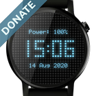 ikon Pixels Watch Face (Donate)