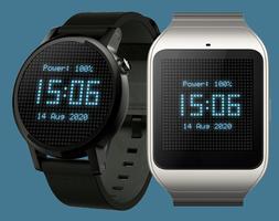 Pixels Watch Face captura de pantalla 1