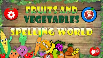Spelling Game - Fruit Vegetable Spelling learning poster