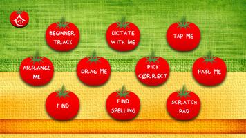 Spelling Game - Fruit Vegetable Spelling learning screenshot 1