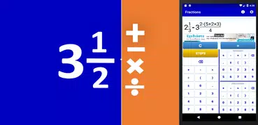 Fractions School Calculator