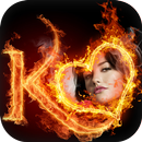 Fire Text Photo Frame APK