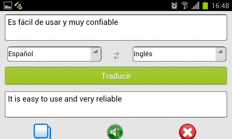 Traductor español. Traducir.