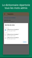 Verificateur Mots SCRABBLE تصوير الشاشة 2
