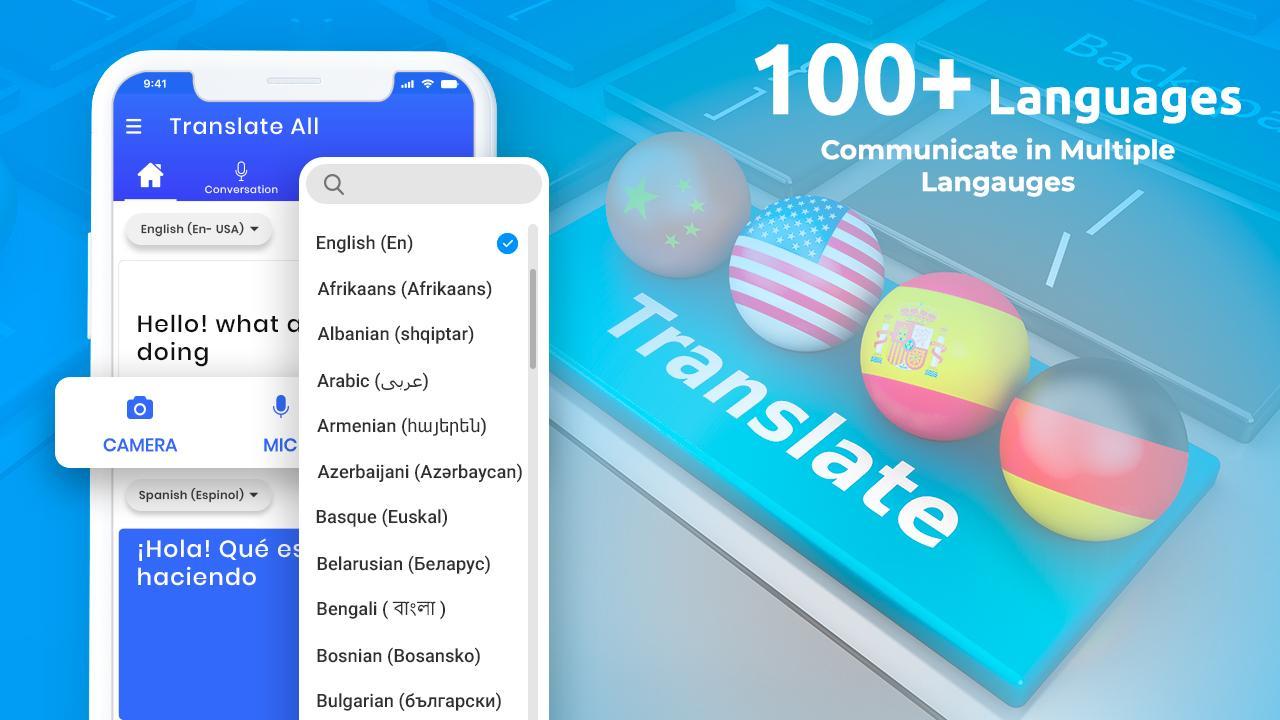Tłumacz całego języka - tłumacz głosowy for Android - APK Download