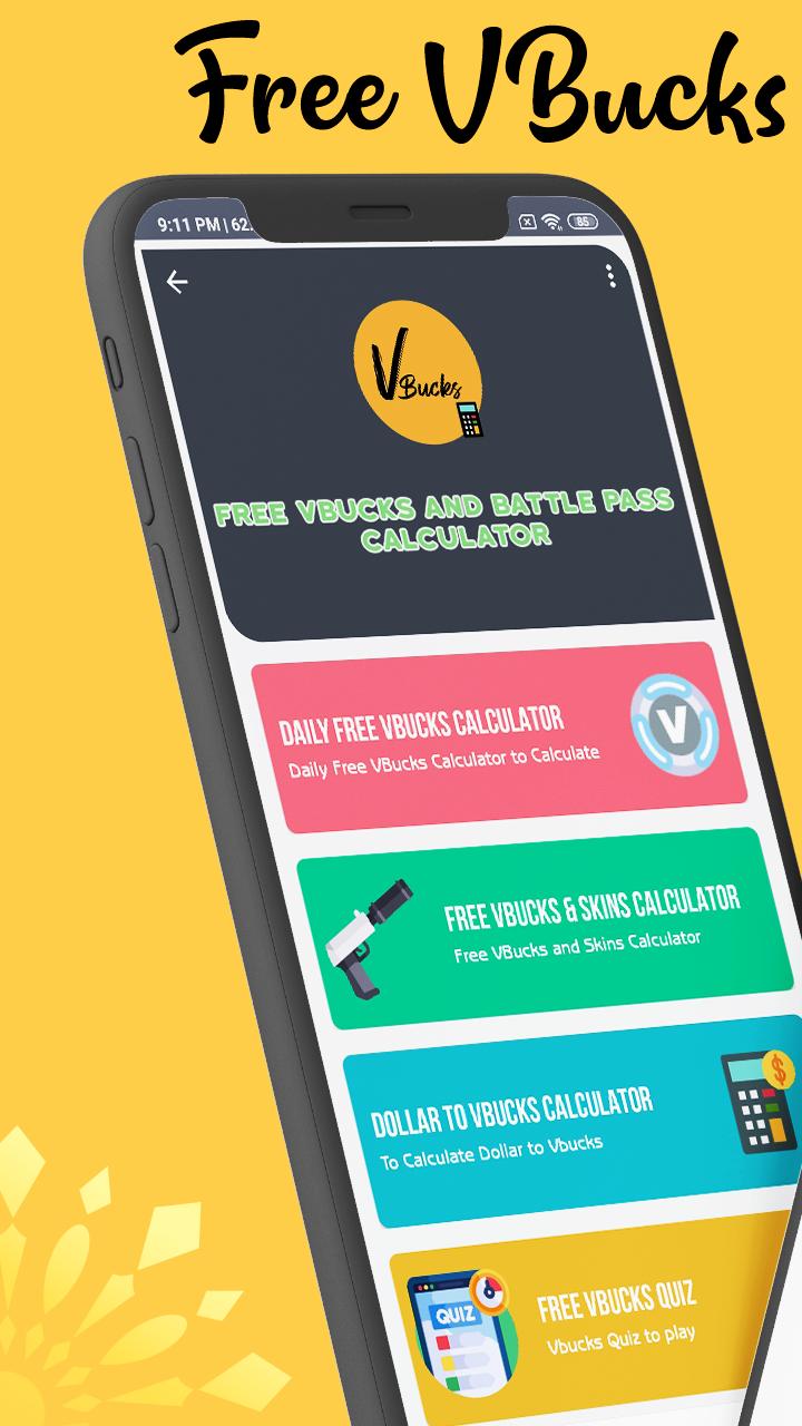Free V Bucks Calculator V Bucks Generator Quiz For Android Apk Download