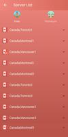 VPN Canada - Fast Secure VPN captura de pantalla 1