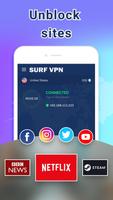Surf VPN - Free VPN & Secure Hotspot VPN capture d'écran 1