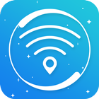 Wifi-kaart met wachtwoordshow-icoon