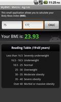BMI Calculator (free) โปสเตอร์