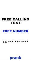 Calling + Text prank Plakat