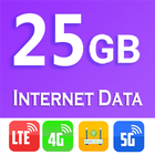 Daily 25 GB Internet Data App icône