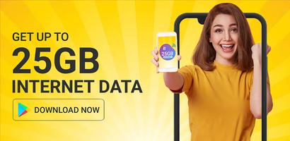 Daily 25 GB Internet Data App 截圖 1