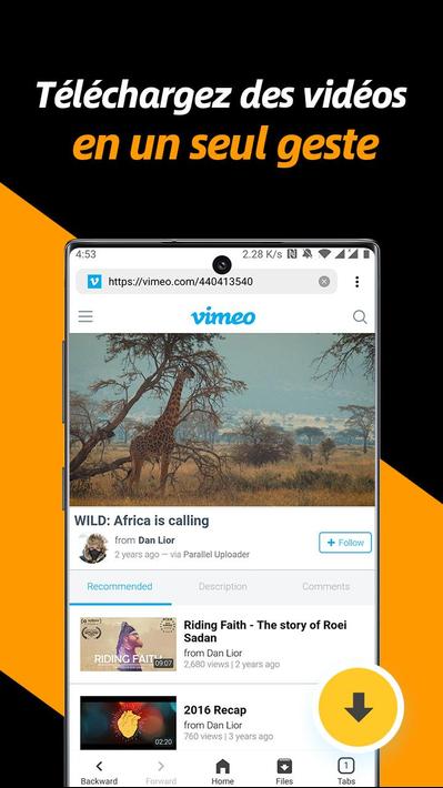 Téléchargeur de Vidéo, Télécharger Vidéo Gratuit pour Android