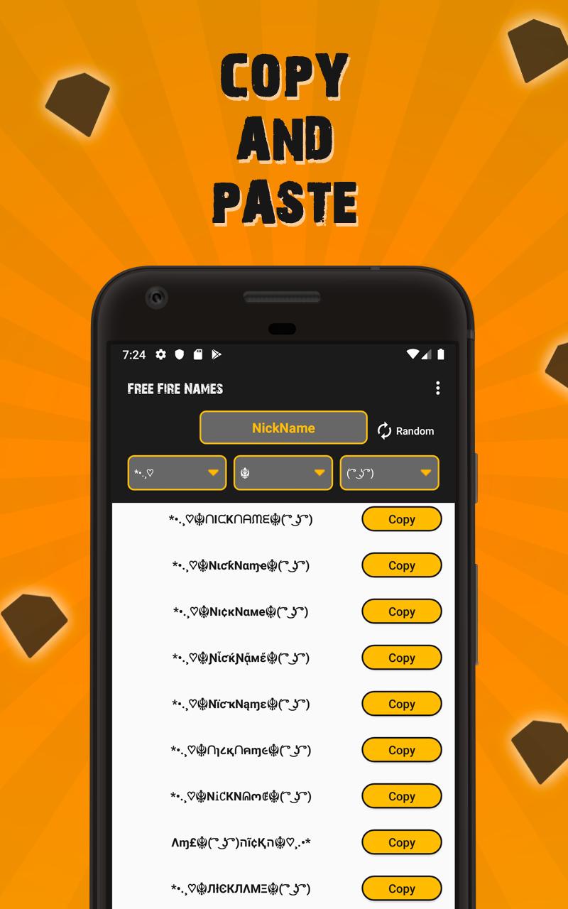Fire Free Name Style Creator Nicknames For Android Apk Download