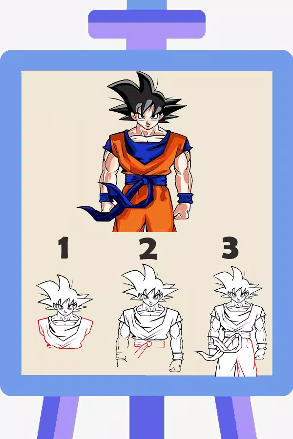 How to Draw Goku Easy  Dragon ball painting, Goku drawing, Easy