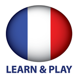 学び、遊びます. フランス語の単語 アイコン