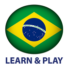 遊玩和學習。 單詞葡萄牙語 - 詞彙和遊戲 圖標