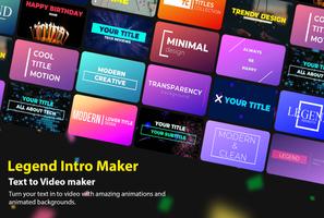 Legend - Intro maker and Animated Text Affiche