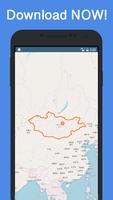 Offline Mongolia Maps - Gps navigation that talks पोस्टर