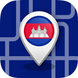 Offline Cambodia Maps - Gps ícone