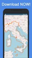 Poster Mappe di italia senza internet - GPS