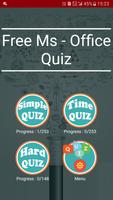 Free Ms - Office Test Quiz پوسٹر