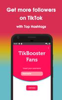 TikBooster - Fans & Followers & Likes & Hearts الملصق