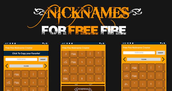 Download Free Fire Custom Stylized Nickname Creator Pro Apk