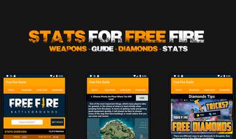 Stats for free fire - Diamonds, Guide, Weapons Affiche