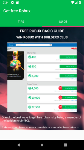 Free Robux Now Earn Robux Free Today Tips 2019 Apk 1 0 Download For Android Download Free Robux Now Earn Robux Free Today Tips 2019 Apk Latest Version Apkfab Com - download get free robux special guide tips for robux 2019