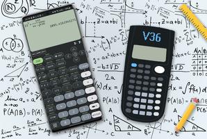 Scientific calculator 36 plus الملصق