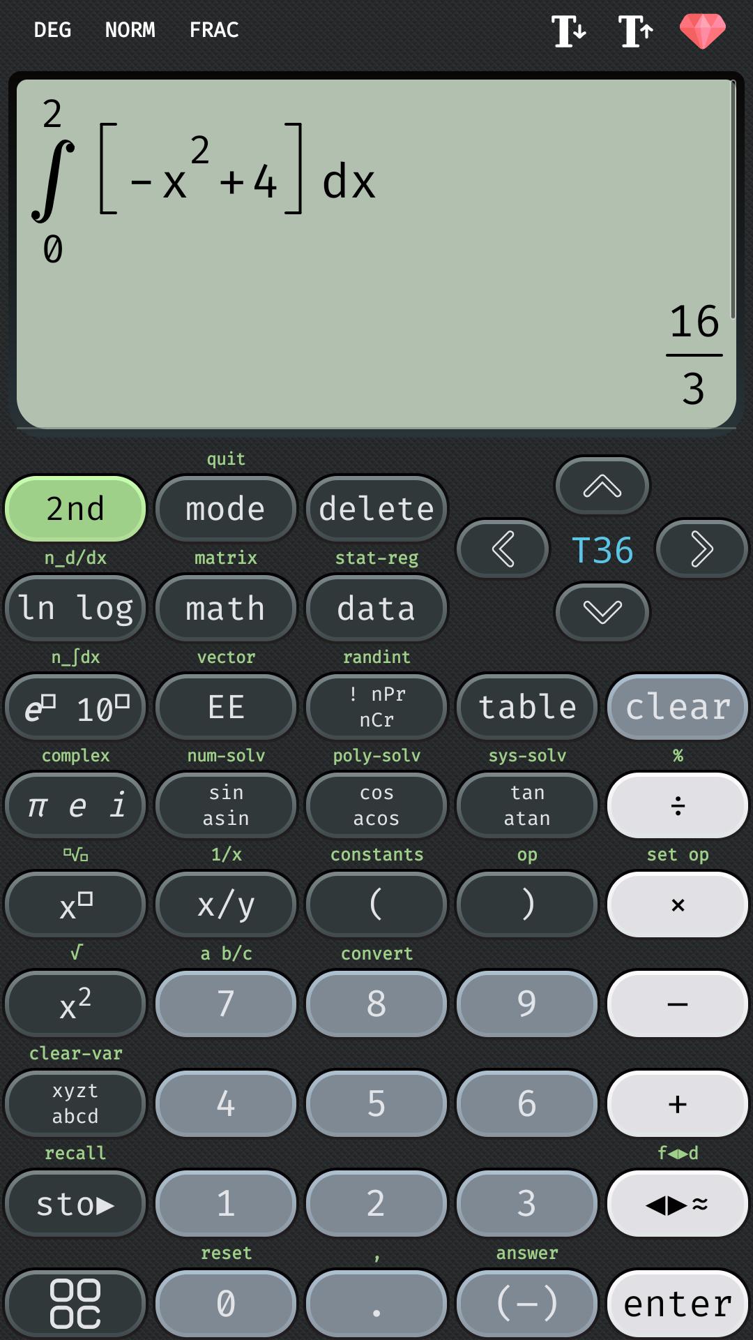 آلة حاسبة علمية 36 Free Ti Calc Plus لنظام Android تنزيل APK