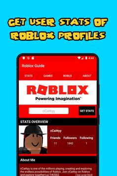 Roblox Stats Games Information More For Android Apk Download - roblox information