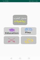 تحدي جدول الضرب ارقام عربية Affiche