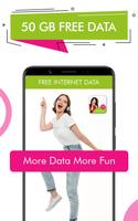 Free Data App: 10 GB Net 100 minutes for Prank Affiche