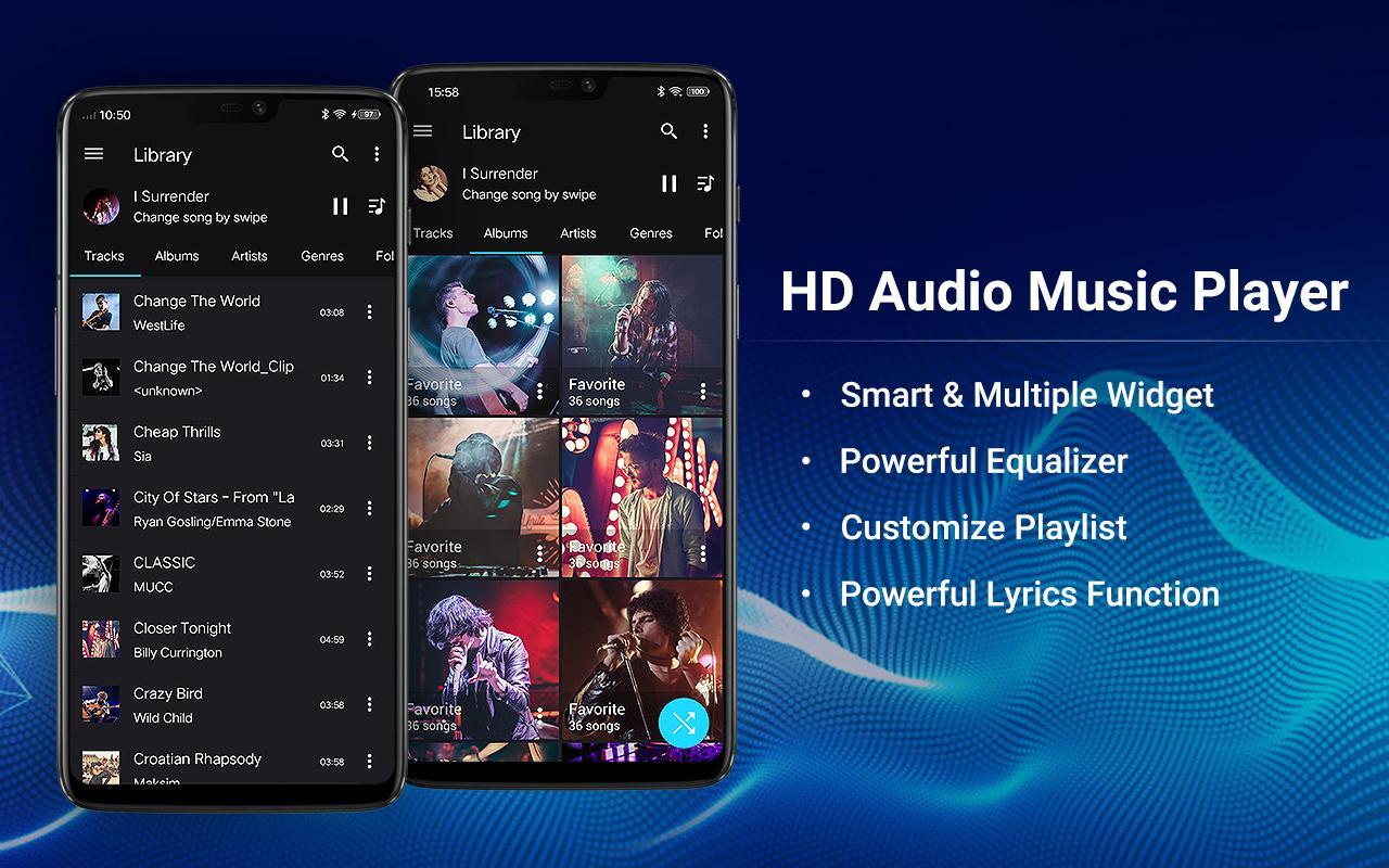 مشغل موسيقى و Equalizer Free تنزيل مشغل موسيقى For Android Apk